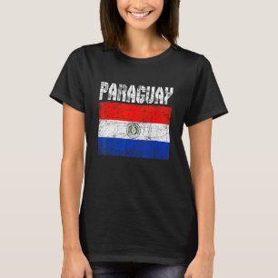 Camiseta Homens da Bandeira do Paraguai, Patriótico, em lua