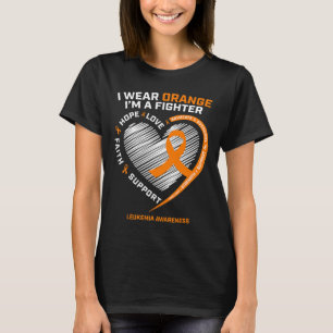 Camiseta Homens da Consciência Mulheres Pai Oferece Leucemi