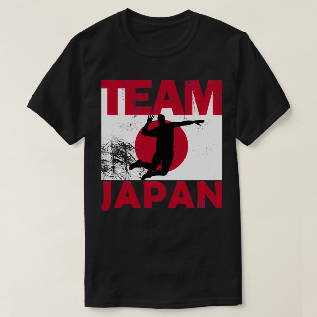 Camiseta Homens da Equipe de Voleibol do Japão (Frente do Design)