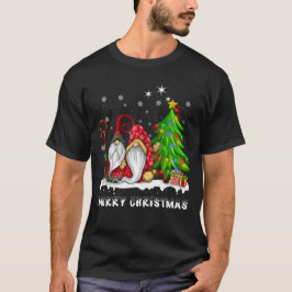 Camiseta Homens da Família Gnomos Xmas Feliz de Natal Mulhe