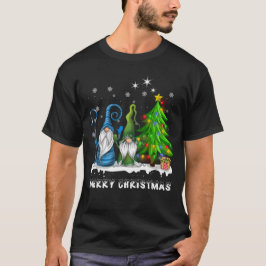 Camiseta Homens da Família Gnomos Xmas Feliz de Natal Mulhe