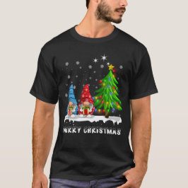 Camiseta Homens da Família Gnomos Xmas Feliz de Natal Mulhe