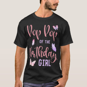 Camiseta Homens da Festa de Borboleta de Birthday Girl Cora