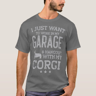 Camiseta Homens da Garagem de Carros do Pai Corgi