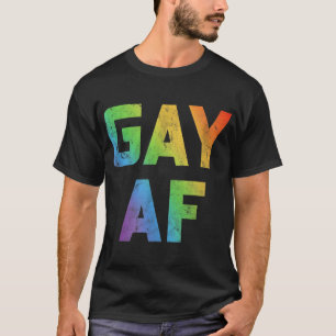 Camiseta Homens da gay AF dão igualdade ao orgulho LGBT lés