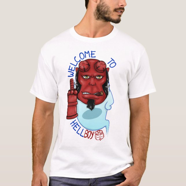 Camiseta Homens da Hellboy (Frente)