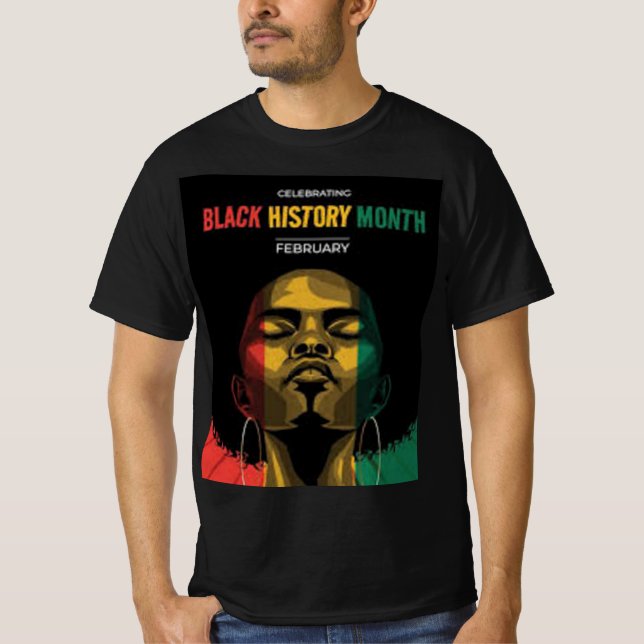 Camiseta Homens da história negra (Frente)