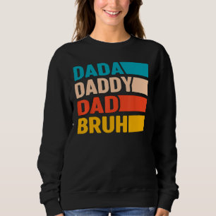 Camiseta Homens Dada Papai Pai Bruh Dia dos Pais Vintage En