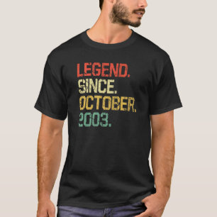 Camiseta Homens De 19 Anos Legendam Mulheres Desde Outubro 