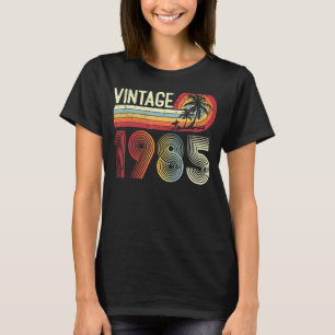 Camiseta Homens de 38 anos Vintage 1985 Retro 38º Nasciment