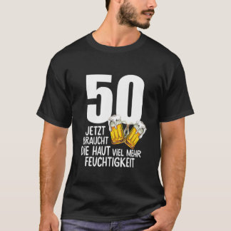 Camiseta Homens De 50º Aniversário Gift Beer Humor