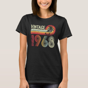 Camiseta Homens de 55 anos Vintage em 1968 Retro 55º Nascim