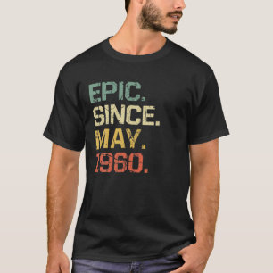 Camiseta Homens De 61 Anos Presentes Femininos - Epic Desde