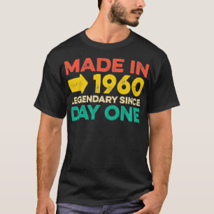Camiseta Homens De 62 Anos Nasceres Em 1960 Presentes De Na