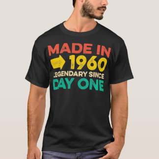 Camiseta Homens De 62 Anos Nasceres Em 1960 Presentes De Na