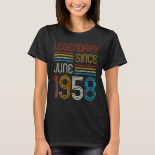 Camiseta Homens de 65 anos Mulheres Lenda de 65 anos desde