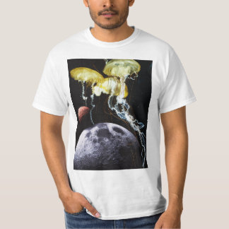 Camiseta Homens de águas-vivas espaciais