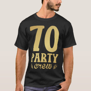 Camiseta Homens de Aniversário do 70 de 70 Partidos