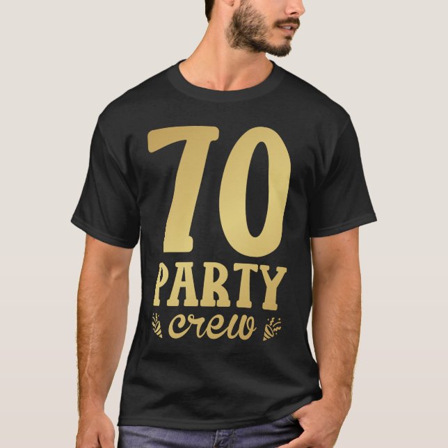 Camiseta Homens de Aniversário do 70 de 70 Partidos (Frente)