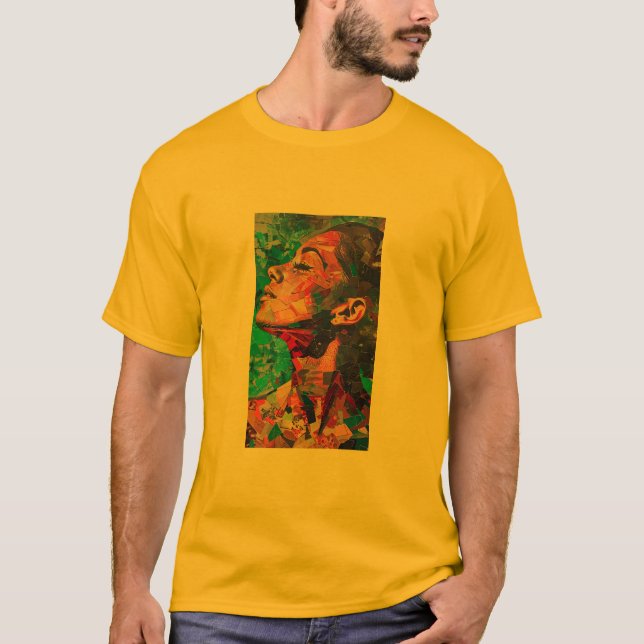 Camiseta Homens de Arte abstrato (Frente)