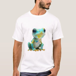 Camiseta Homens de Arte de Rã Galáctica Salpicada