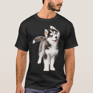Camiseta Homens de Arte Gráfica Casual Pomsky