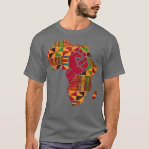 Camiseta Homens de Arte legal Kente Mulheres África Mapa Po