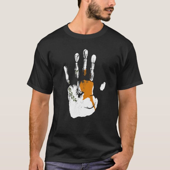 Camiseta Homens De Bandeira De Chipre (Frente)