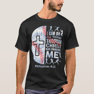 Camiseta Homens de Beisebol Cristão Menino Jogador Equipe R