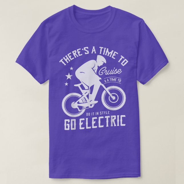 Camiseta Homens de bicicleta Monttainbike ebiker para um (Frente do Design)