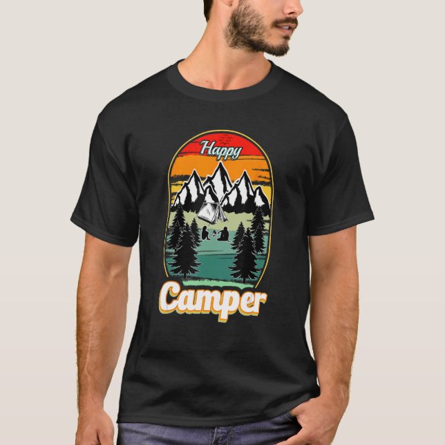 Camiseta Homens de Campos Felizes Retro 70s 80s (Frente)