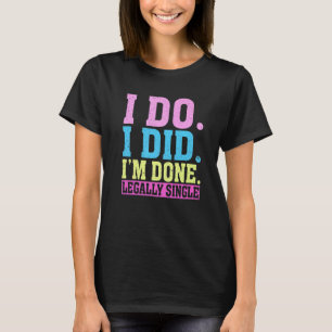 Camiseta Homens de Celebração do Partido Divorciado