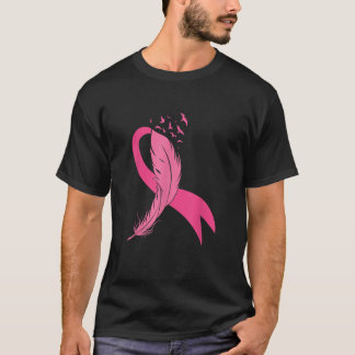 Camiseta Homens de Consciência do Cancer de Fita Rosa