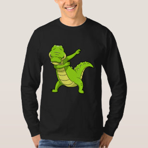 Camiseta Homens de Crocodilo de Alligador de Dabbing