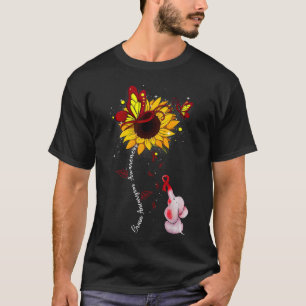 Camiseta Homens de Elefante de Girassol de Conscientização