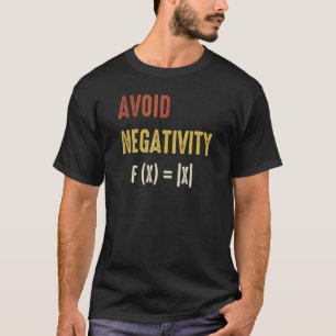 Camiseta Homens de Equação Matemática por Negatividade Evit