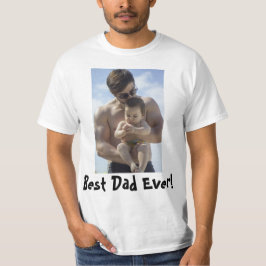 Camiseta Homens de Fotografia do Melhor Pai legal