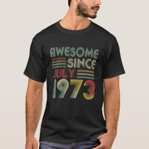 Camiseta Homens De Julho Mulheres De 48 Anos Incríveis Des