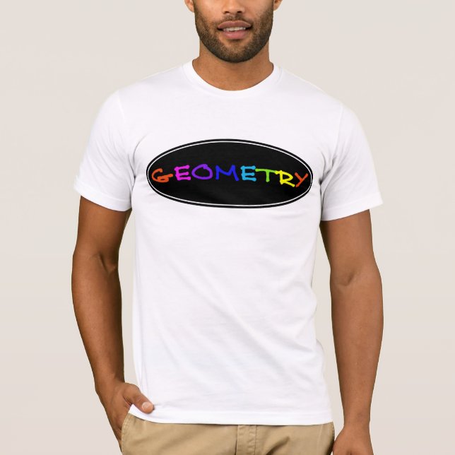 Camiseta Homens de néon da geometria (Frente)