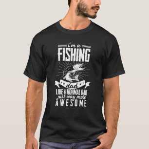 Camiseta Homens De Pesca Aposentados Pai Aposentado Enrola 