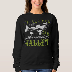 Camiseta Homens de Pesca da Água fresca Walleye Mulheres Cr