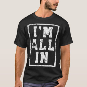 Camiseta Homens de Poker Engraçados Mulheres Estou em Teto