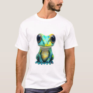 Camiseta Homens de Rã Arbórea Manchada Cósmica