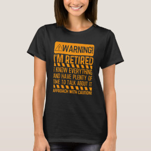 Camiseta Homens De Reforma Advertências Sobre O Im Aposenta