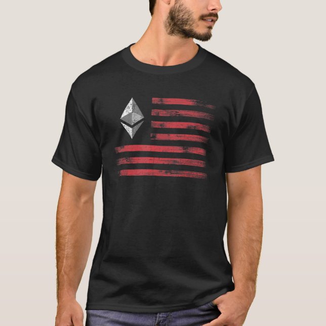 Camiseta Homens De Sinalizador De Criptomoeda Do Eethum Cry (Frente)