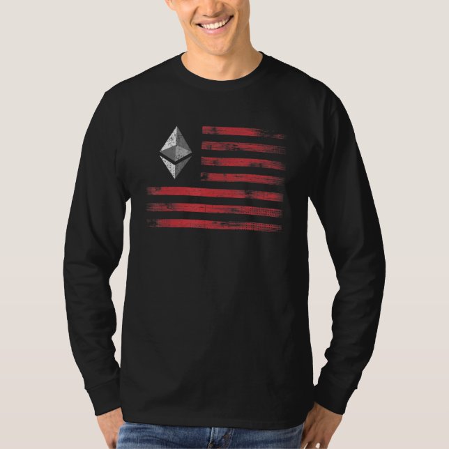 Camiseta Homens De Sinalizador De Criptomoeda Do Eethum Cry (Frente)