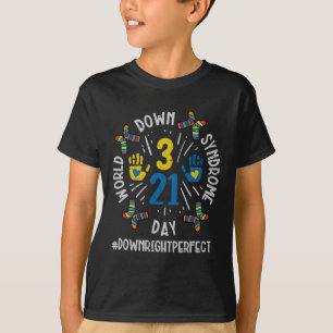 Camiseta Homens de Suporte à Consciência no Dia 321 da Sínd