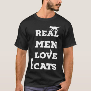 Camiseta Homens de verdade adoram gatos