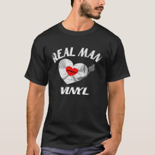 Camiseta Homens de verdade adoram vinil grava roupa de DJ