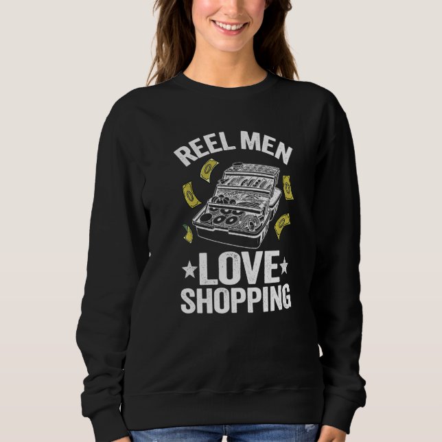 Camiseta Homens de verdade amam comprar caixa de acessórios (Frente)